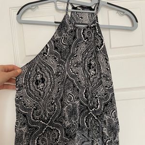 Zara blue paisley top